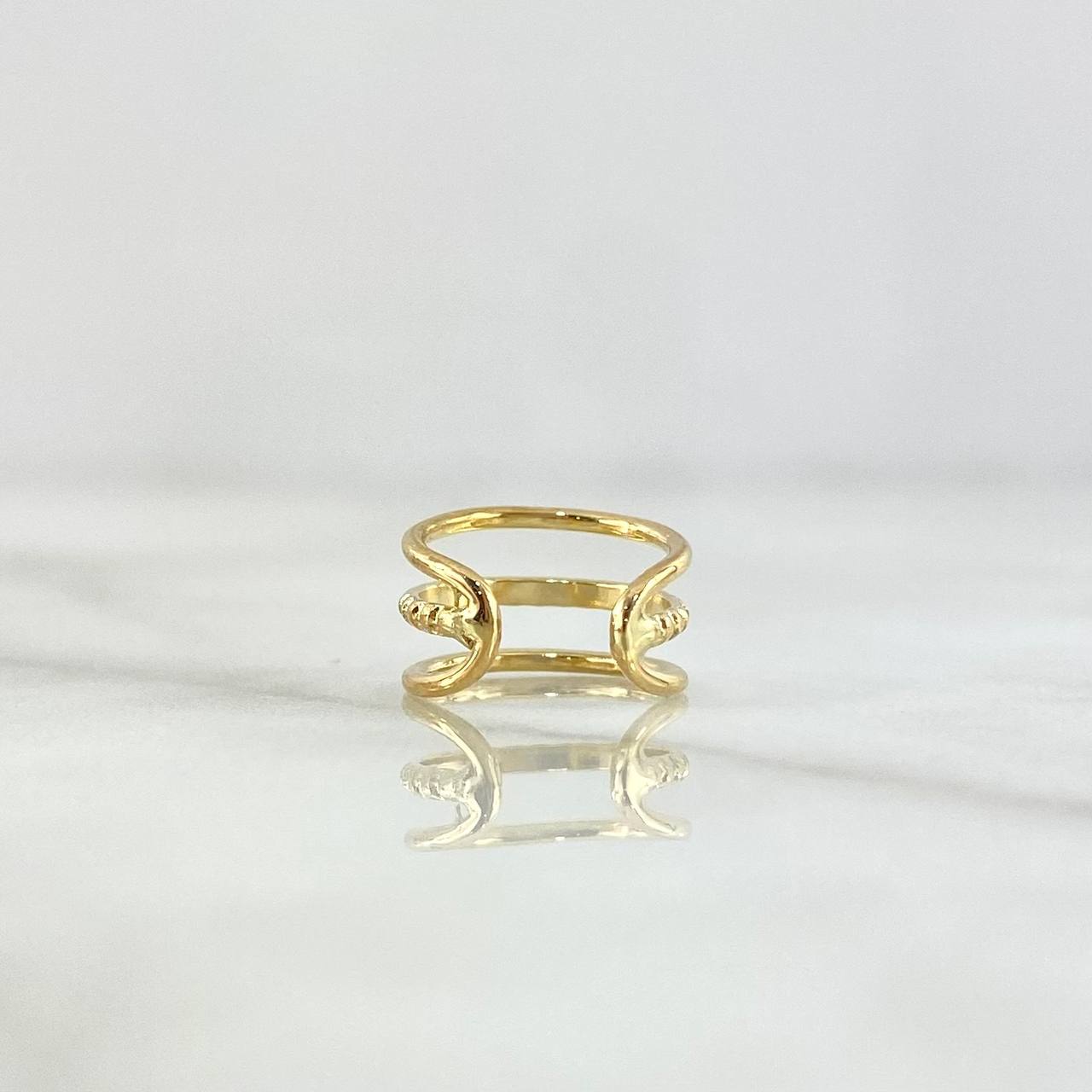 Piercing Earcuff Intermediate Line Simulator Dotted 0.95gr / 1.2cm / Yellow Gold (Jewel)