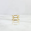 Piercing Earcuff Intermediate Line Simulator Dotted 0.95gr / 1.2cm / Yellow Gold (Jewel)