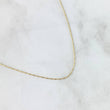 Cadena Morse 2.15gr / 45cm / 1mm Oro Amarillo +3 18K *