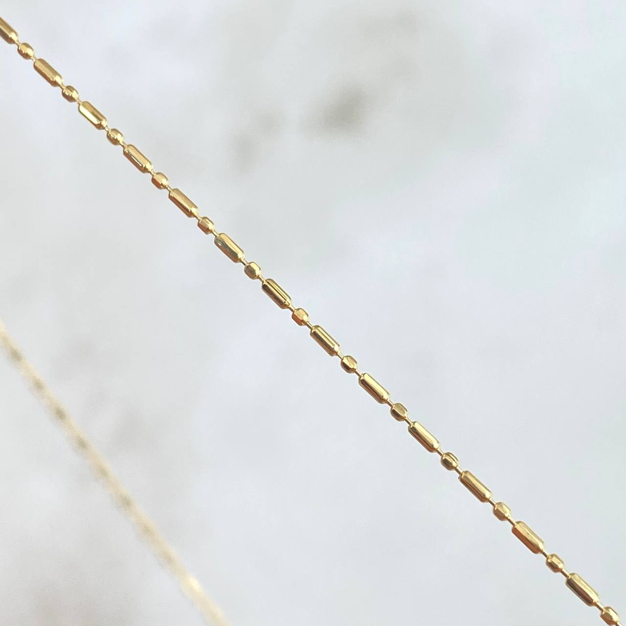Cadena Morse 2.15gr / 45cm / 1mm Oro Amarillo +3 18K *