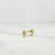 Straight Spark Piercing 0.25gr / 1.3cm / Bead 3mm - Bead 18K Yellow Gold Thread (Jewel) *