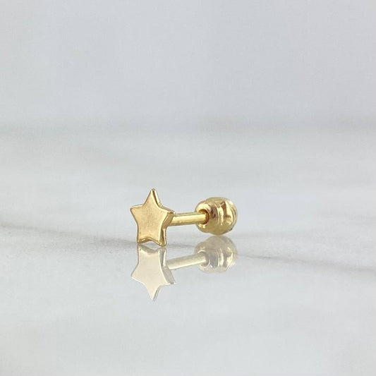 Star Piercing 0.3gr / 1cm / Nac.Esp. 18K Gold