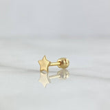 Star Piercing 0.3gr / 1cm / Nac.Esp. 18K Gold