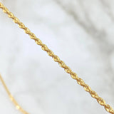 Cadena Lazo 1.95gr / 50cm / 1.6mm Oro Amarillo +3 18K *