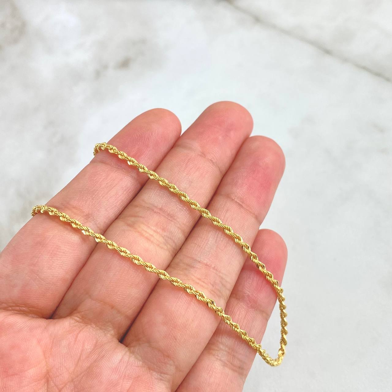 Rope Chain 1.95gr / 19.7in / +3 18K Gold ©