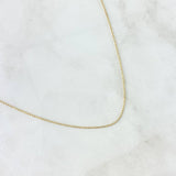 Cadena Militar 1.3gr / 45cm / 0.8mm Oro Amarillo +3 18K *