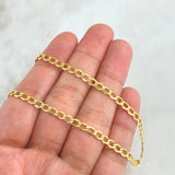 Cuban Links 4.25gr / 17 3/4 in / 3.6mm Yellow Gold +1 18K *