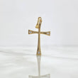 Dije Cruz Templaria 1.5gr / 3.6cm / Circones Blancos Oro Amarillo