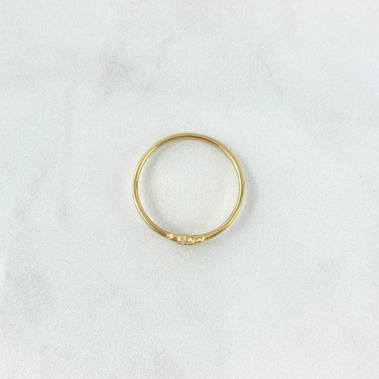 Star Silhouette Ring 1.5gr / Size 7 3/4 / Yellow Gold