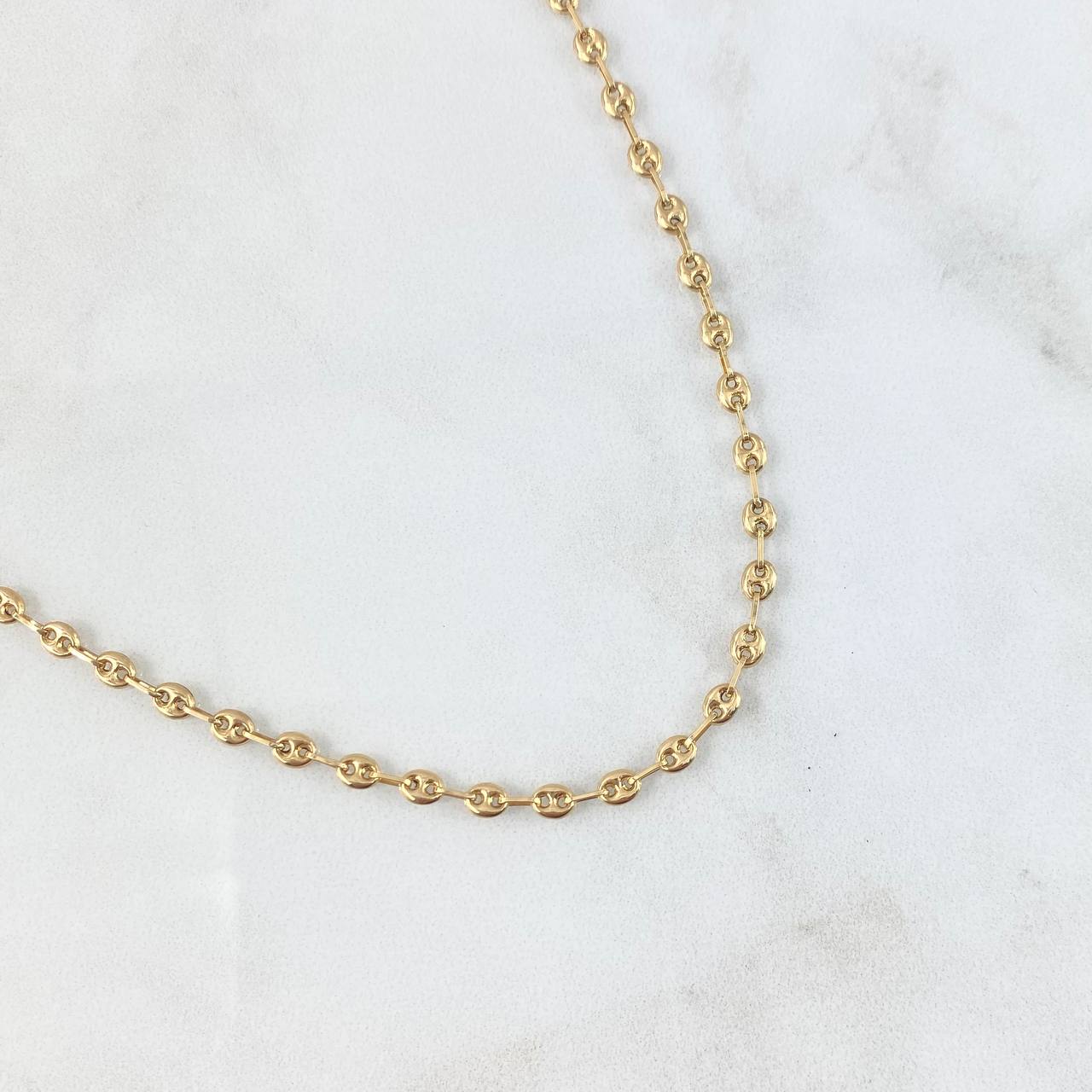 Cadena GC 4.95gr / 45cm / 3.2mm Lisa Oro Amarillo 18K ©