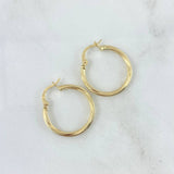 Hoop Earrings Lola 1.35gr / 2.4cm / 18K Yellow Gold ©