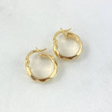 Hoop Earrings Nia 1.35gr / 1.4cm / 18K Yellow Gold