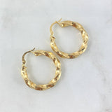 Hoop Earrings Hoop Earrings 3.65gr / 2.9cm / Twisted Yellow Gold ©