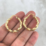 Hoop Earrings Hoop Earrings 3.65gr / 2.9cm / Twisted Yellow Gold ©