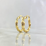 Hoop Earrings Hoop Earrings 3.65gr / 2.9cm / Twisted Yellow Gold ©