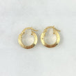 Ciri Hoop Earrings 1.25gr / 1/2 in / 18K Gold ©