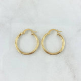 Hoop Earrings Lore 1.3gr / 0.9in / 18K Gold +0$