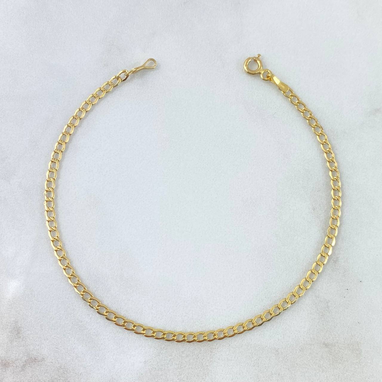 Pulso Cubano 1.3gr / 7 1/2 in / Oro Amarillo +1 18K ©