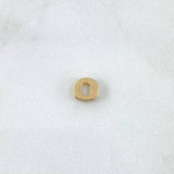 Charm Letter O 0.3gr / 0.5cm / Yellow Gold Drum ©