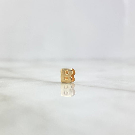 Charm Letter B 0.35gr / 0.5cm / Yellow Gold Drum ©