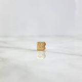 Charm Letter B 0.35gr / 0.5cm / Yellow Gold Drum ©
