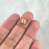 Charm Letter B 0.35gr / 0.5cm / Yellow Gold Drum ©