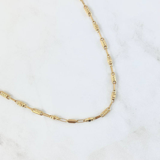Rustic Chain Adige 10gr / 60cm / 3.5mm Medusa Yellow Gold ©