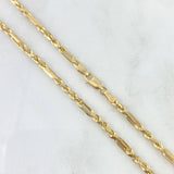 Cadena Lazo Especial 4.8gr / 19 3/4 in / 2.1mm Oro Amarillo +3 18K