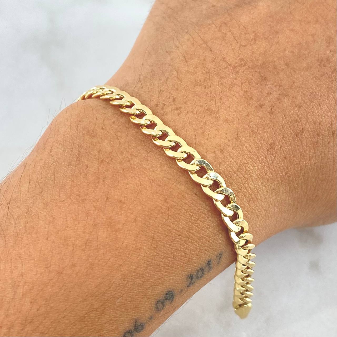 Cuban Links Bracelet 8.95gr / 20cm / 4.9mm Yellow Gold +0 ©