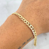 Cuban Links Bracelet 8.95gr / 20cm / 4.9mm Yellow Gold +0 ©