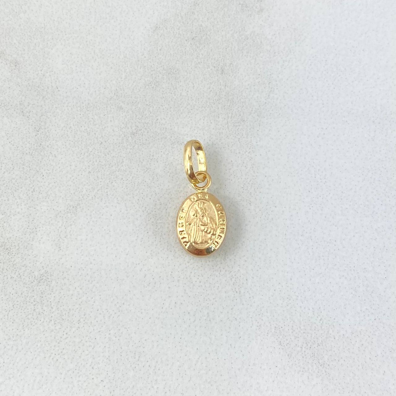 Pendant Virgen del Carmen 0.4gr / 1cm / Yellow Gold Stamped