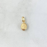 Pendant Virgen del Carmen 0.4gr / 1cm / Yellow Gold Stamped