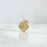 Dije San Judas 0.6gr / 1.7cm / Cargador Bordeado Oro Amarillo 18K ©