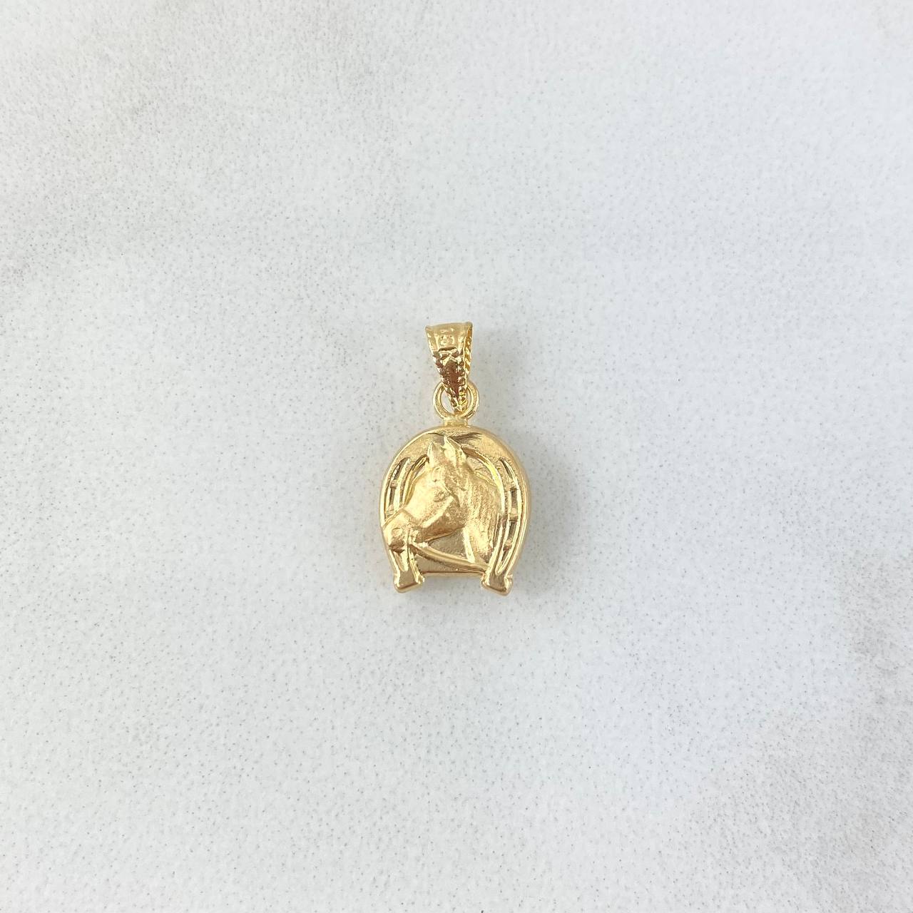 Dije Herradura Caballo 0.55gr / 1.7cm / Troqueleado Oro Amarillo 18K ©