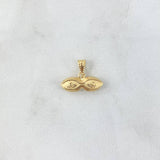 Pendant Santa Lucia Eyes 0.5gr / 1.3cm / 18K Yellow Gold *