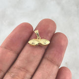 Pendant Santa Lucia Eyes 0.5gr / 1.3cm / 18K Yellow Gold *