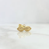 Pendant Santa Lucia Eyes 0.5gr / 1.3cm / 18K Yellow Gold *