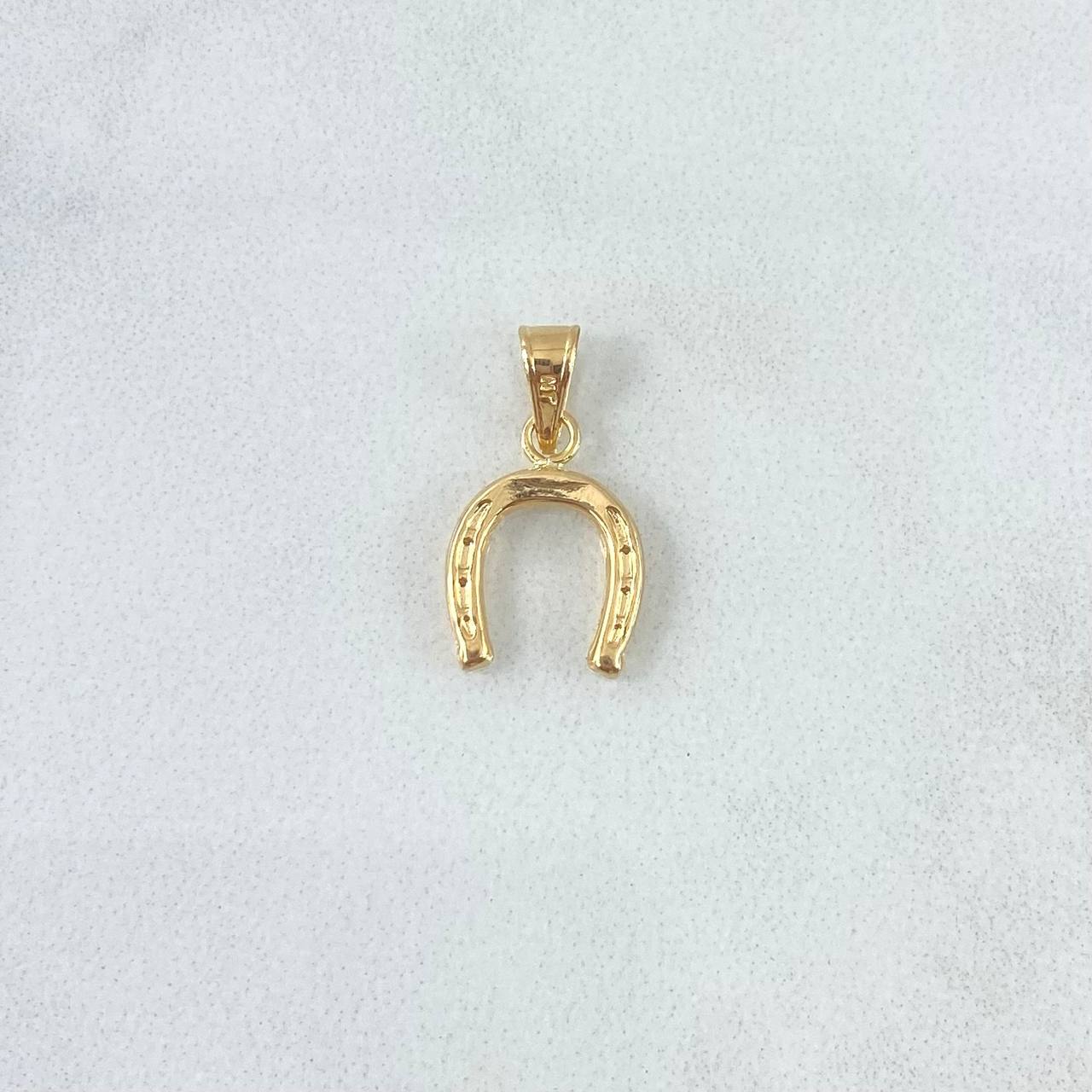 Pendant Horseshoe 0.7gr / 2cm / Yellow Gold Stamped