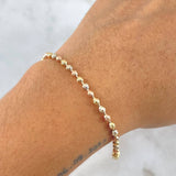 Bracelet 6.75gr / 20cm / 3.5mm Diamond Cut Three Golds 18K ©