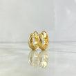 Hoop Earrings Jade 3.4gr / 2cm / Curved Yellow Gold