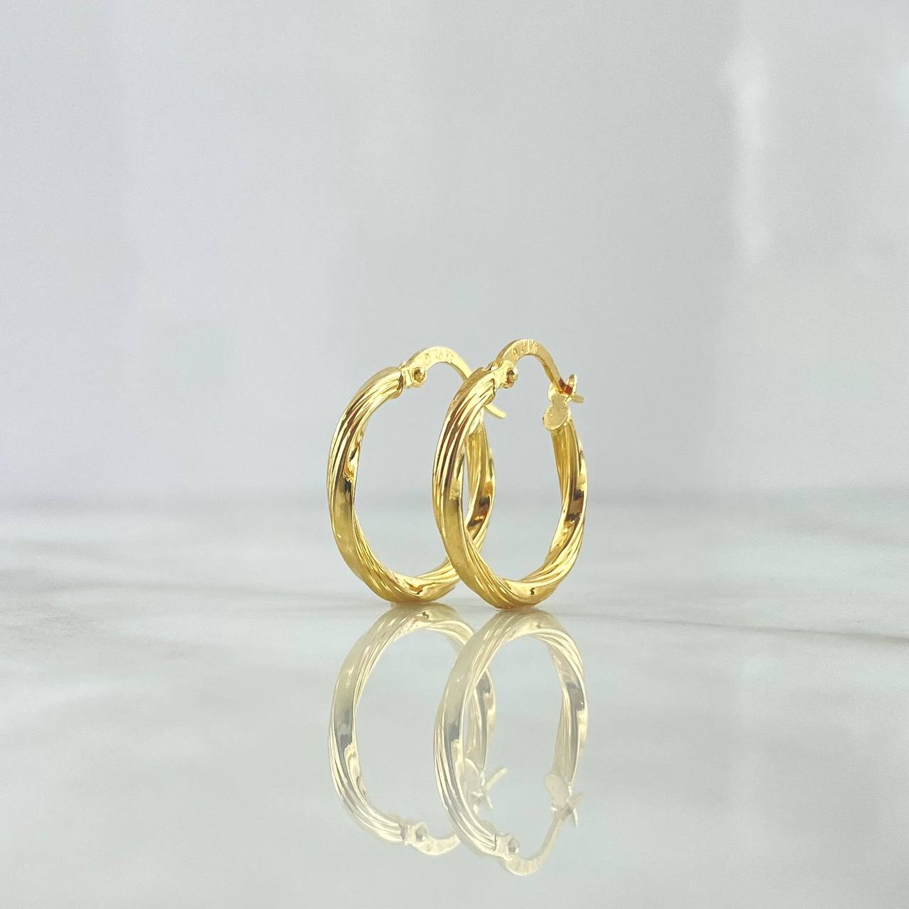 Hoop Earrings Mai 1.45gr / 3/4 in / Yellow Gold 18K *