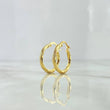 Hoop Earrings Mai 1.6gr / 0.9in / 18K Gold!