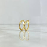 Hoop Earrings Lore 1.3gr / 0.6in / 18K Gold