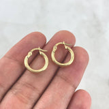 Hoop Earrings Lore 1.1gr / 0.6in / 18K Gold