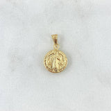 Pendant San Benito 0.8gr / 2cm / Stamped - Yellow Gold Edged Charger