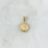 Pendant San Benito 0.55gr / 1.8cm / Stamped - Smooth Yellow Gold Charger
