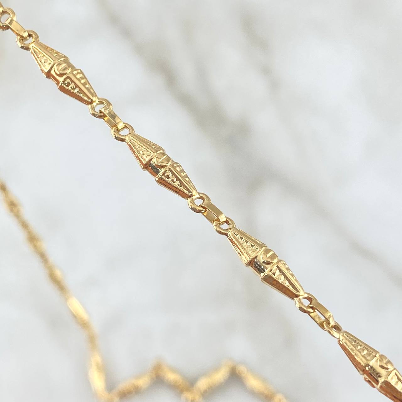 Rustic Dubai Chain 8.45g / 24 in / 3.1mm Yellow Gold 18K
