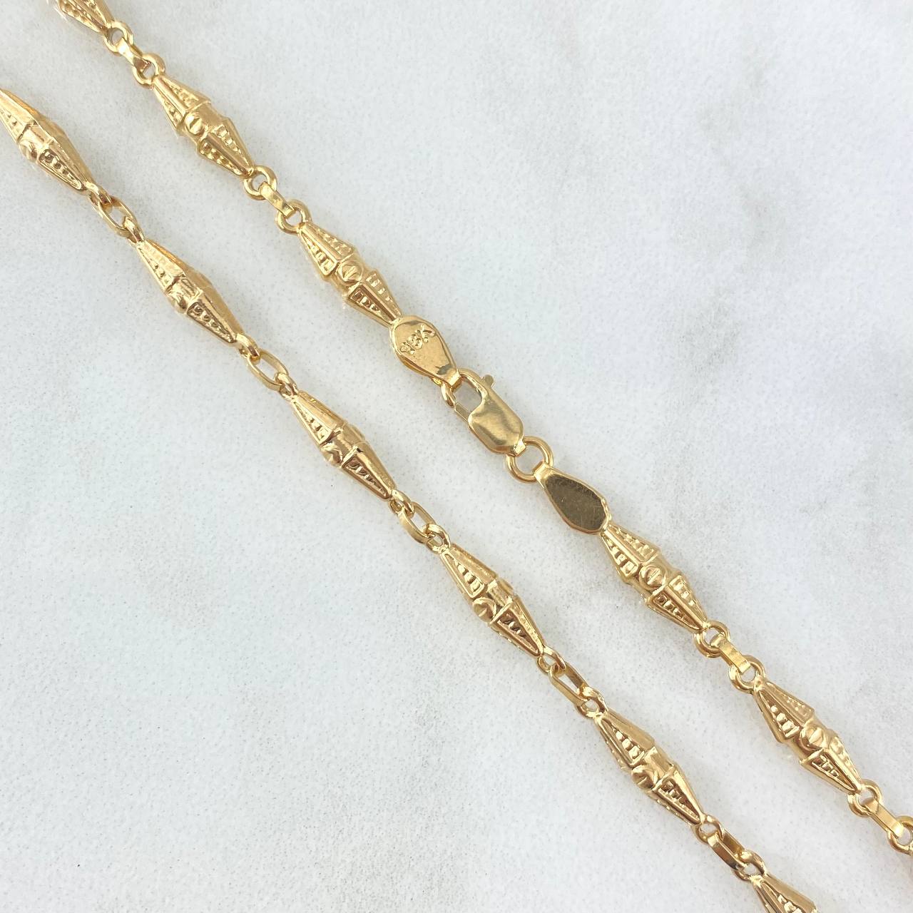 Rustic Dubai Chain 8.45g / 24 in / 3.1mm Yellow Gold 18K
