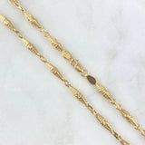 Rustic Dubai Chain 8.45g / 24 in / 3.1mm Yellow Gold 18K