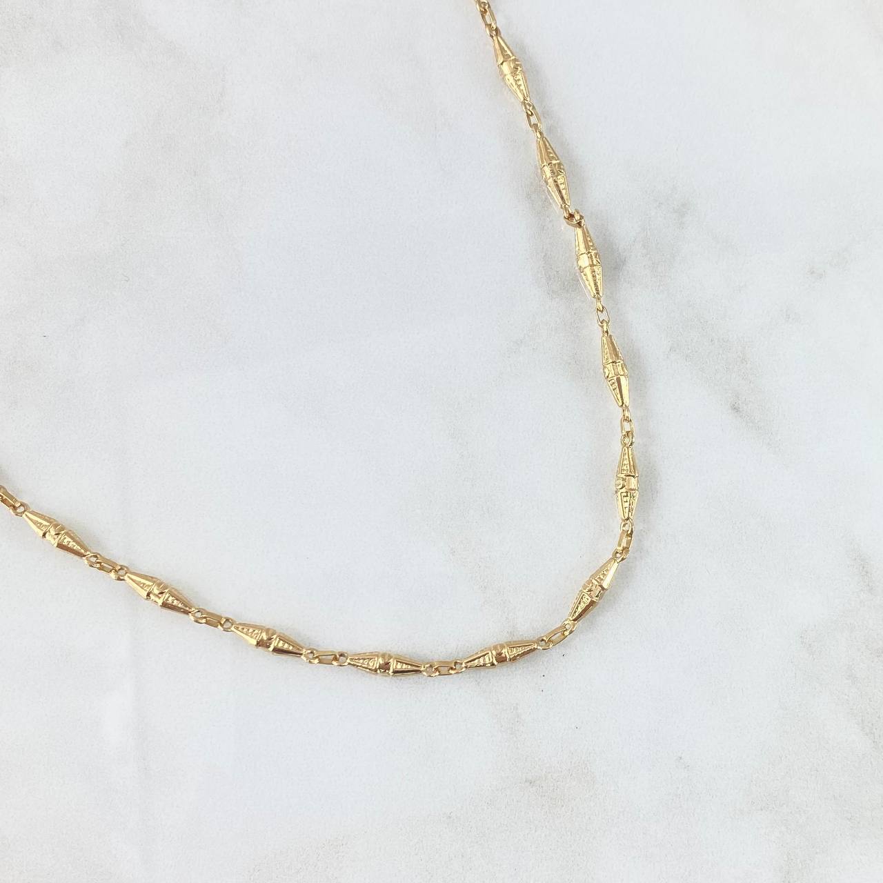 Rustic Dubai Chain 8.45g / 24 in / 3.1mm Yellow Gold 18K